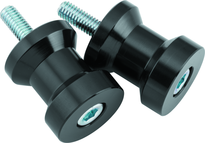 BikeMaster Alum Spool Kit H/D - 6mm - Black 151623 151623 Photo - Primary