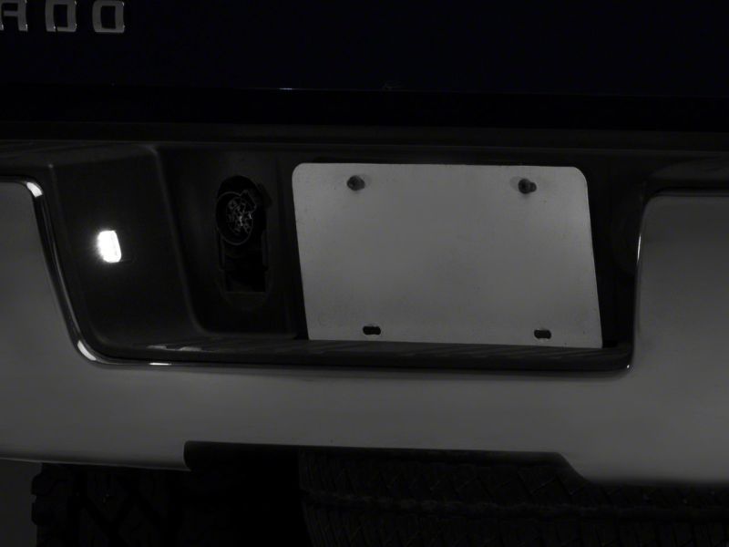 Raxiom 14-18 Chevrolet Silverado 1500 Axial Series LED License Plate Lamps S115447 S115447 Photo - Close Up