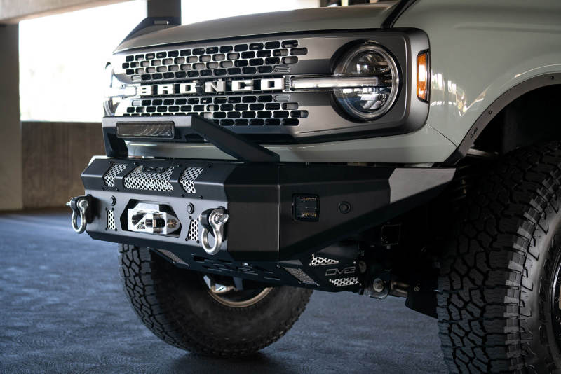 DV8 Offroad Bull Bar Add-On For DV8 Ford Bronco Bumpers - Fits 13in Elite Series Light Bar LBUN-01 LBUN-01 Photo - Mounted