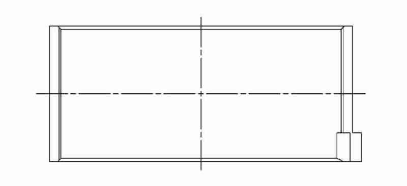 ACL BMC Mini (from 1983 on) 1275cc Inline 4 Standard Size High Performance Rod Bearing Set 4B2206H-STD 4B2206H-STD Technical Drawing
