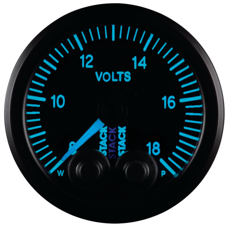 Autometer Stack 52mm 8-18V Pro-Control Battery Voltage Gauge -Black ST3516 ST3516 User 9