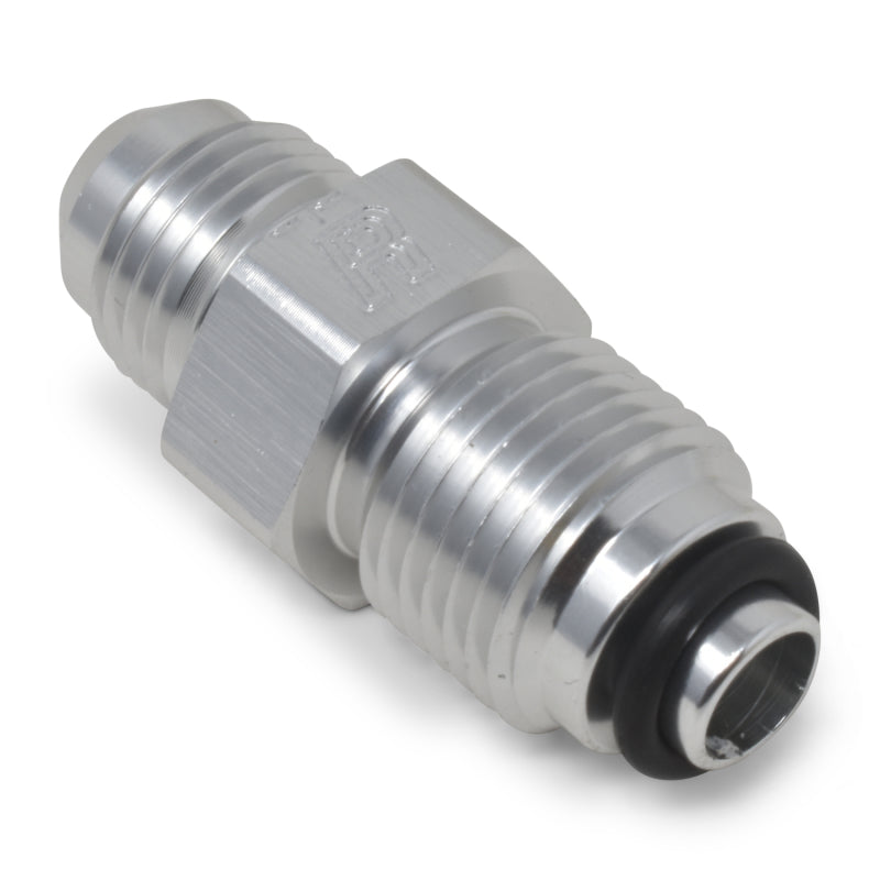 Russell Power Steering Adapter 1/2-20 O-Ring To 6 AN Male Clear Anodize 648010 Photo - out of package