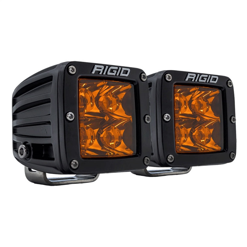 Rigid Industries D-Series Spot w/ Amber PRO Lens (Pair) 20252 20252 Photo - Unmounted
