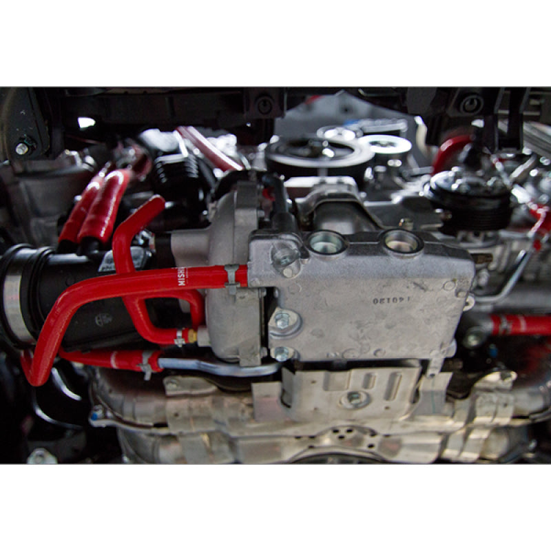 Mishimoto Red Silicone Ancillary Hose Kit - Subaru WRX 2015+ MMHOSE-WRX-15ANCRD User 3