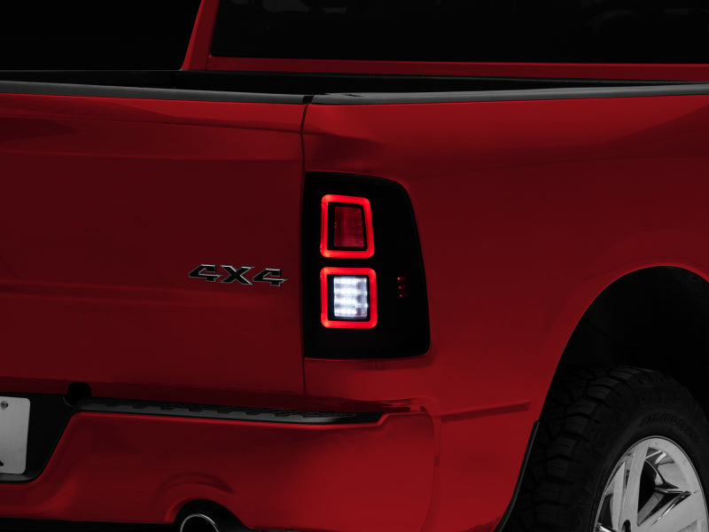Raxiom 09-18 Dodge RAM 1500 LED Tail Lights- Black Housing (Smoked Lens) R110172 R110172 Photo - Close Up