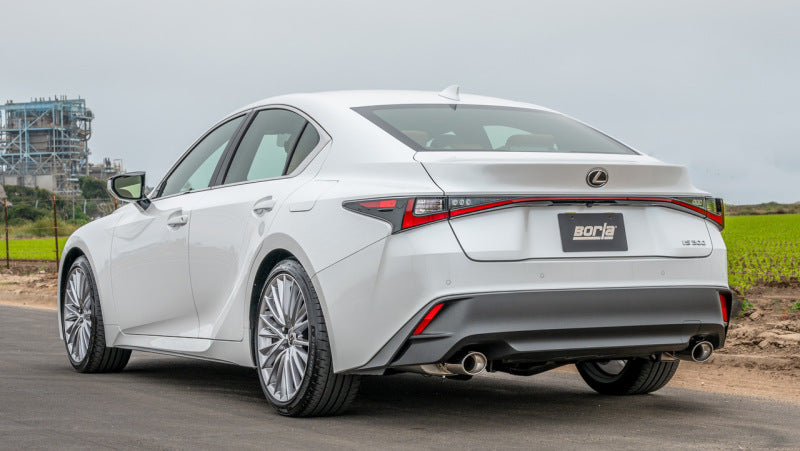 Borla 16-17 Lexus IS200T / 18-24 Lexus IS300 2.25in S Type Cat Back 4.25in Tip - Stainless Steel Tip 140956 140956 Photo - lifestyle view