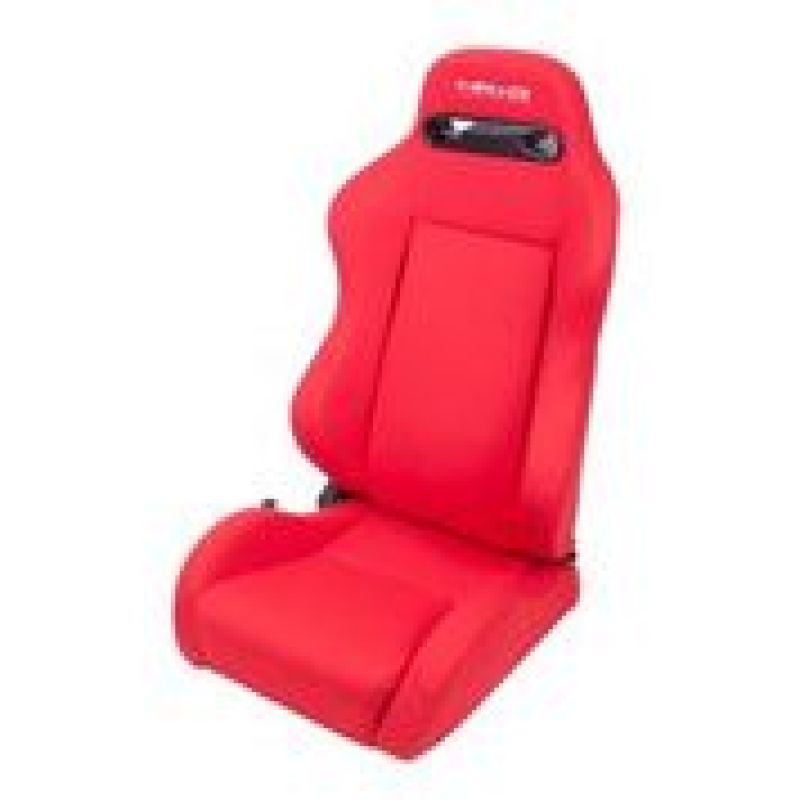 NRG Type-R Cloth Sport Seat Red w/ Red Stitch w/ logo RSC-210L/R User 1