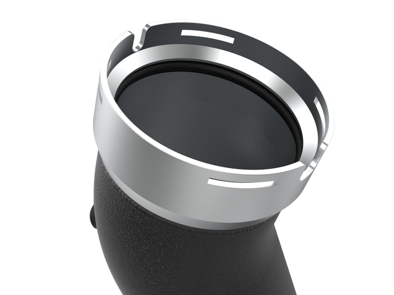 aFe 20-23 GM Diesel Trucks V8 6.6L L5P BladeRunner 3.5in Aluminum Cold Charge Pipe - Black 46-20449-B 46-20449-B Photo - Close Up