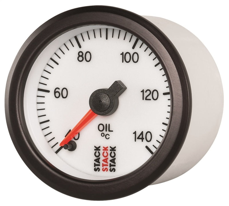 Autometer Stack 52mm 40-140 Deg C 1/8in NPTF Male Pro Stepper Motor Oil Temp Gauge - White ST3359 ST3359 User 2