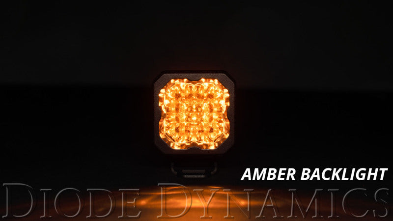 Diode Dynamics Stage Series C1 LED Pod Sport - Yellow Flood Flush ABL Each DD6473S DD6473S User 3