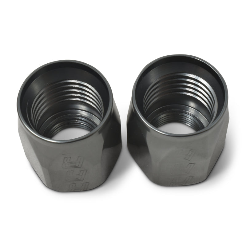 Russell Hose End Socket -8 AN Polished & Gray Anodized (2 Pack) 615531 615531 Photo - out of package