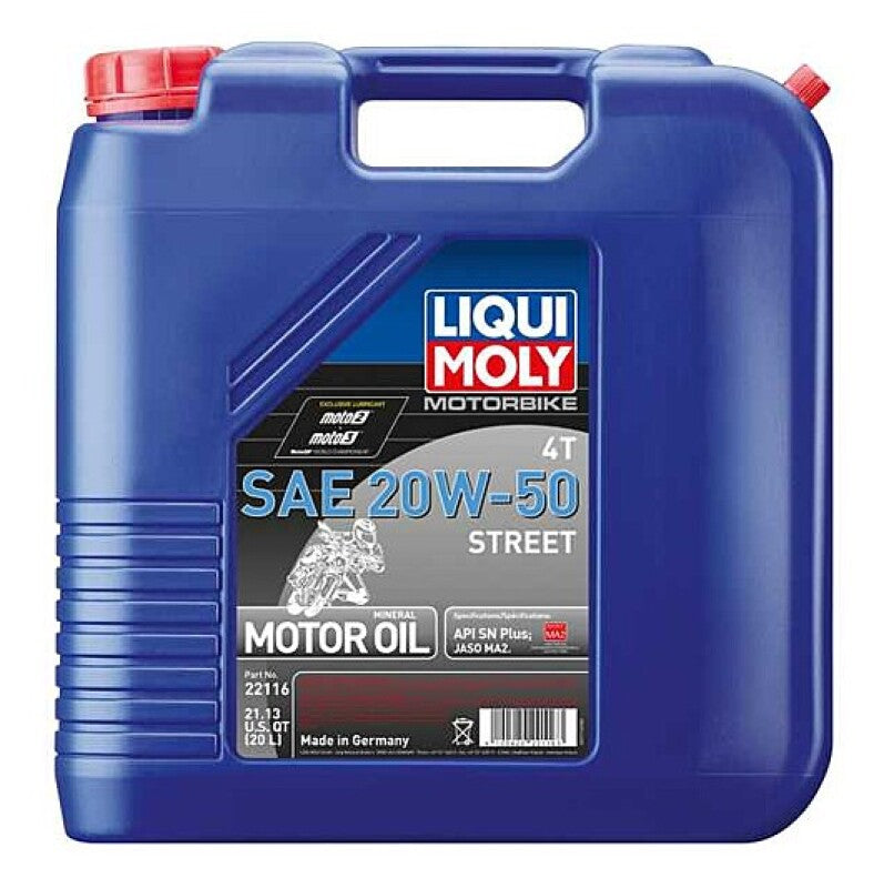 LIQUI MOLY 20L Motorbike 4T SAE 20W50 Street 22116 22116 User 1