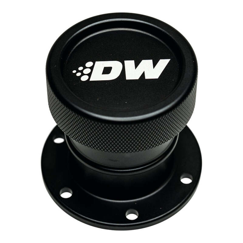 DeatschWerks Straight Filler Neck w/Cap - Matte Black 6-03-FST-STRAIGHT 6-03-FST-STRAIGHT Photo - Primary