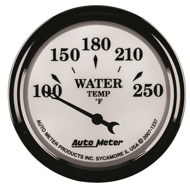 Autometer 2-1/16" Water Temperature, 100-250 °F, Air-Core, Old-Tyme White II 1237 User 4