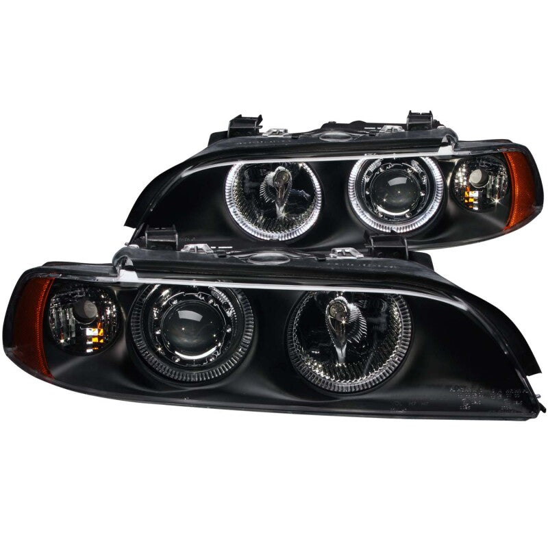 Anzo 1997-2001 BMW 5 Series Projector Headlights w/ Halo Black 121017 Photo - Primary