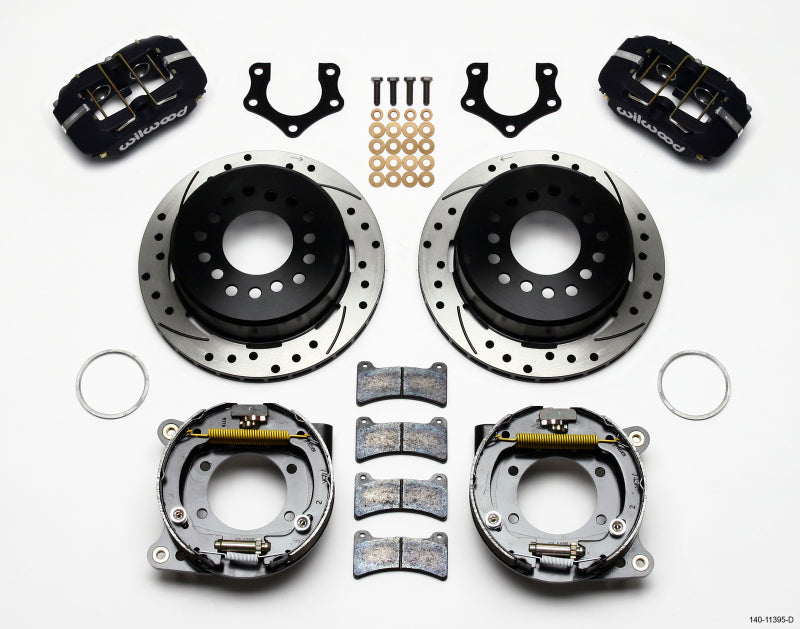 Wilwood FDP-LP 11.00" P-Brake Kit, Drilled, Mopar/Dana 2.36" Off, w/Snap Ring 140-11395-D Photo - Primary