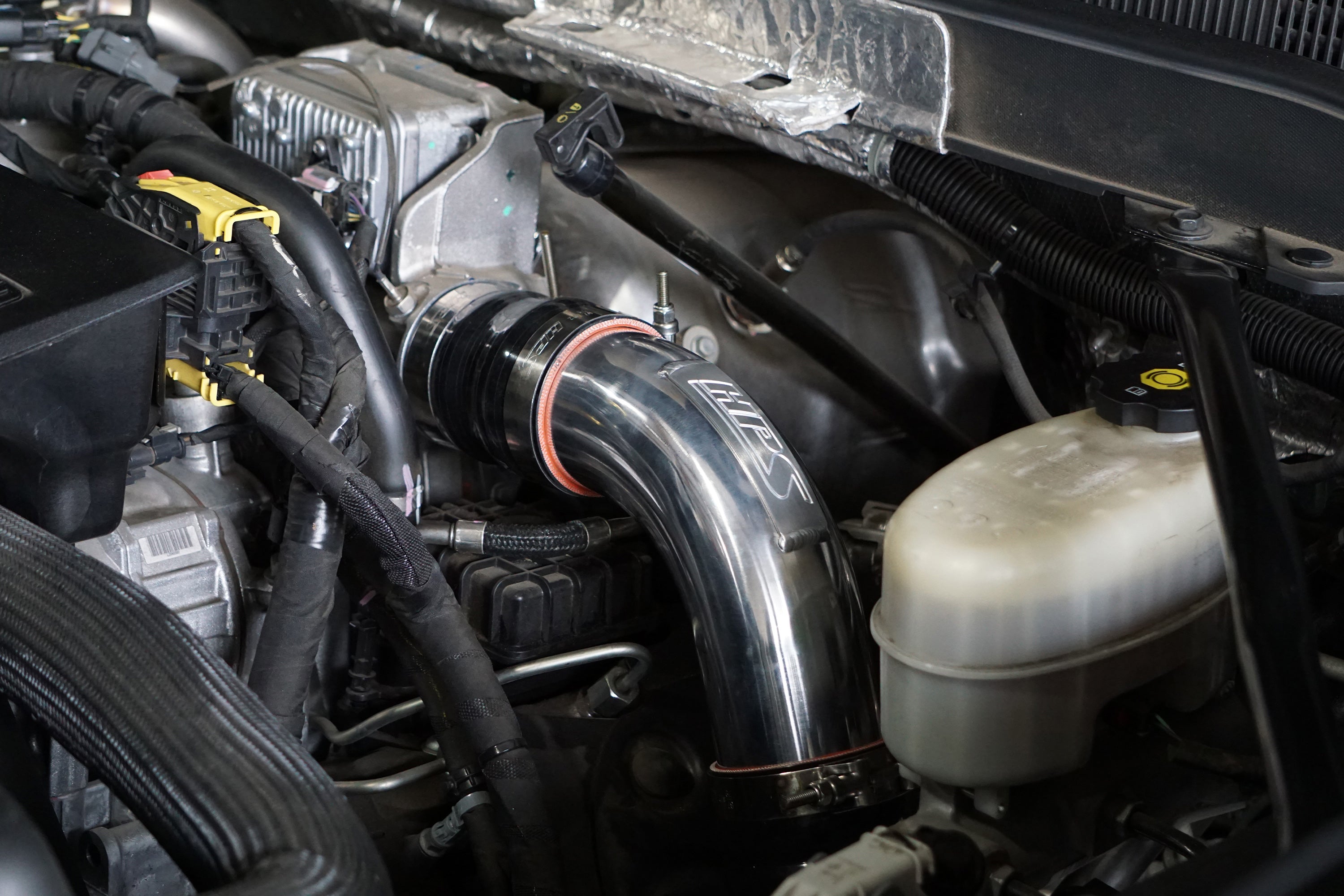 HPS Intercooler Charge Pipe Hot Side, 2017-2019 Chevy Silverado 3500 HD Duramax 6.6L V8 Diesel Turbo L5P, 17-146