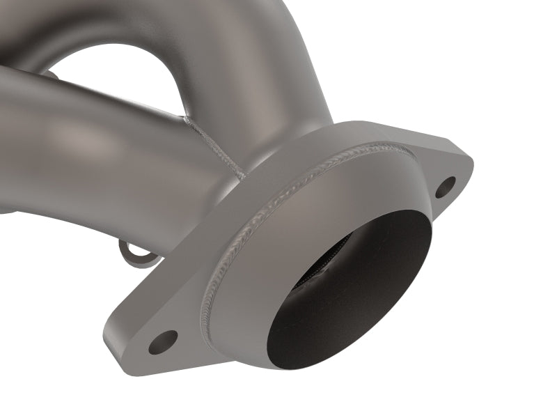 aFe Twisted Steel Shorty Header 11-17 Ford Mustang V6-3.7L - Titanium Coat Finish 48-43031-T 48-43031-T Photo - Close Up