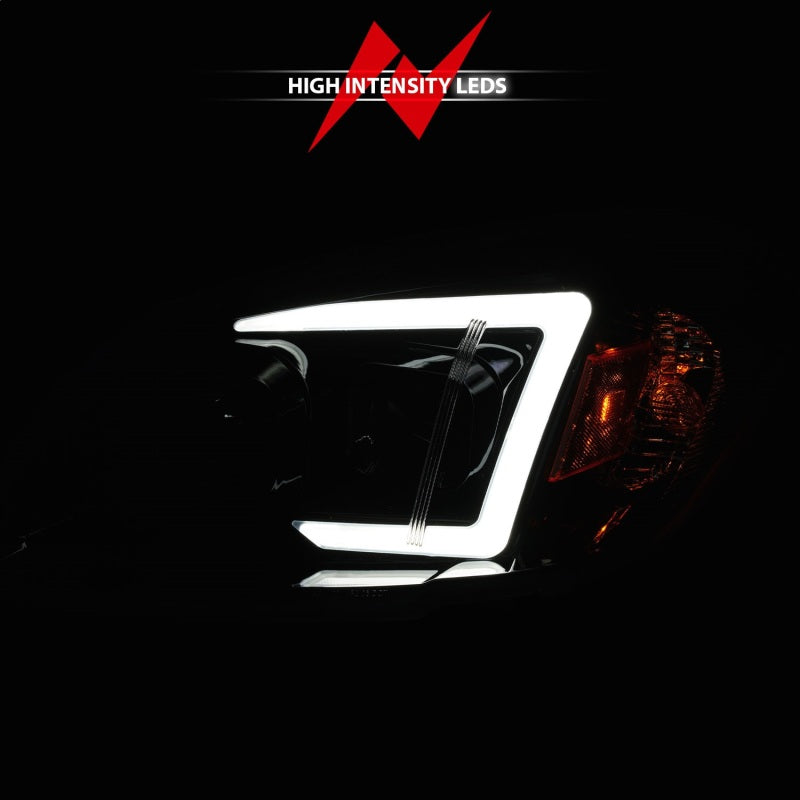 ANZO 05-10 Chevrolet Cobalt / 07-10 Pontiac G5 LED Projector Headlights w/ Seq Black Housing 121573 121573 Photo - Unmounted