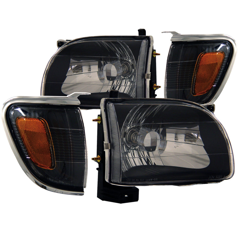 Anzo 2001-2004 Toyota Tacoma Crystal Headlights Black 121190 Photo - Primary