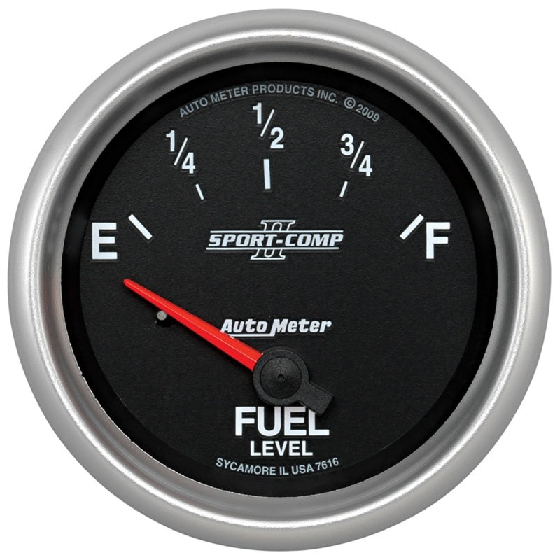 Autometer Sport-Comp II 2-5/8in Fuel Level Gauge 7616 7616 Photo - Primary