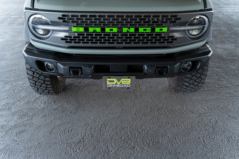 DV8 Offroad 21-23 Ford Bronco Capable Bumper Front License Plate Mount LPBR-04 LPBR-04 Photo - Unmounted