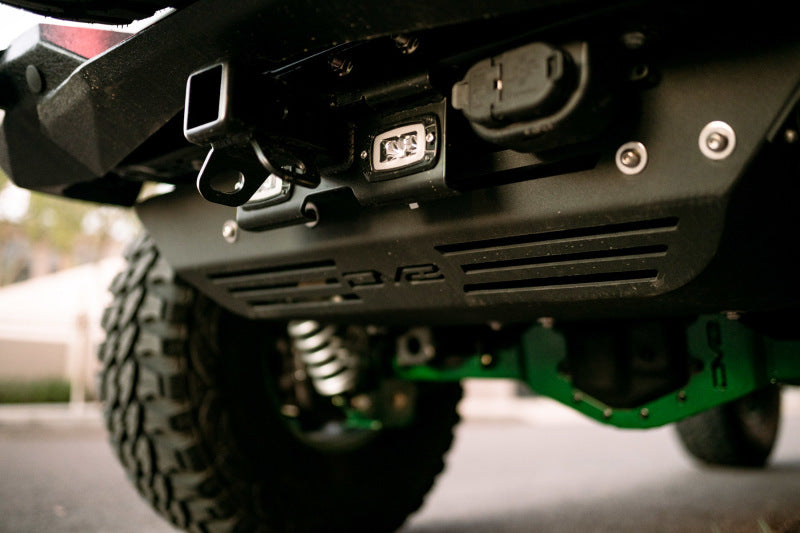 DV8 Offroad 07-21 Jeep Wrangler (JK/JL) Bolt-On Hitch w/ Lights AHJP-01 AHJP-01 Photo - Mounted