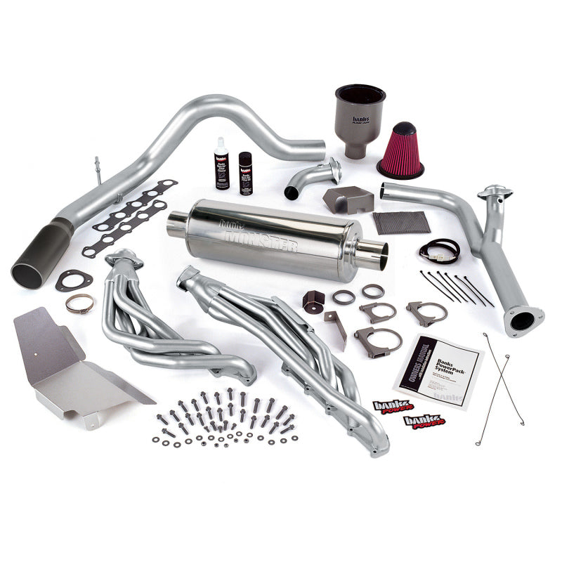 Banks Power 99-04 Ford 6.8L Truck (No EGR) PowerPack System - SS Single Exhaust w/ Black Tip 49131-B 49131-B Photo - Primary