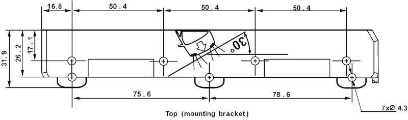 Hella 30 Deg 12V Daytime Running Light Kit 980850801 980850801 Technical Drawing