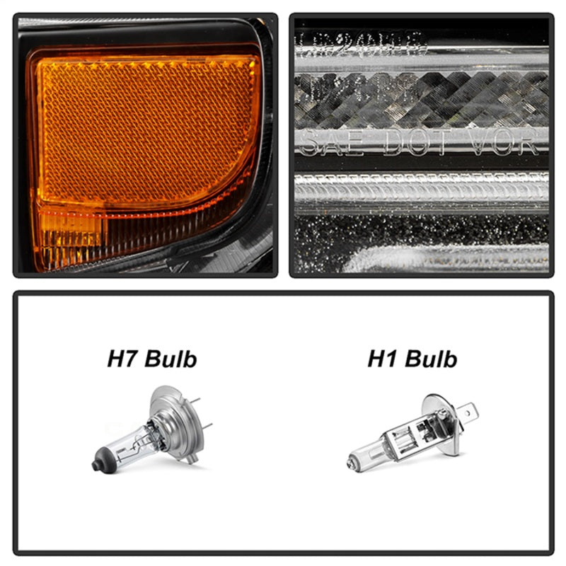 SPYDER 20-23 Chevy Silverado 2500/3500 Proj Headlights - LED DRL - Black PRO-YD-CSHD20SI-SEQ-BK 5088796 5088796 Photo - Unmounted