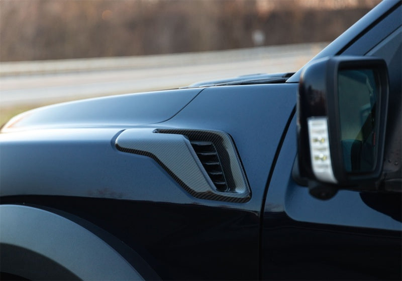 Ford Racing 21-24 F-150 Raptor Carbon Fiber Fender Vent Set - Gloss M-16026-FG M-16026-FG Photo - Mounted