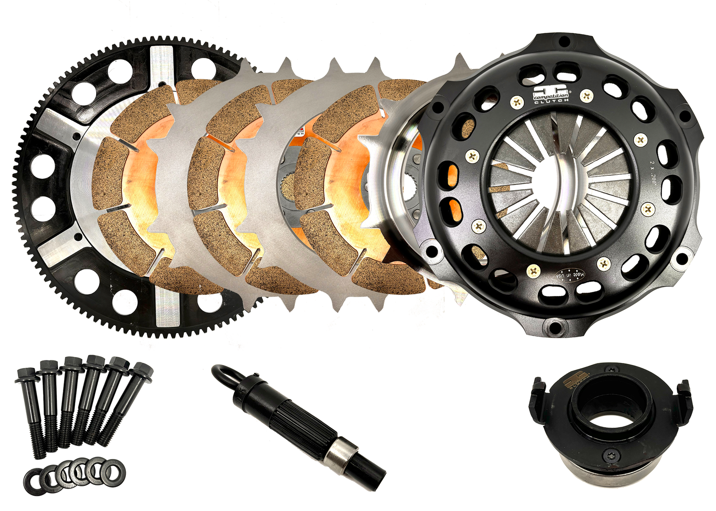 Competition Clutch Honda/Acura B Series 184mm Triple Disc Ceramic Clutch Kit w/ Flywheel 1848026-D3