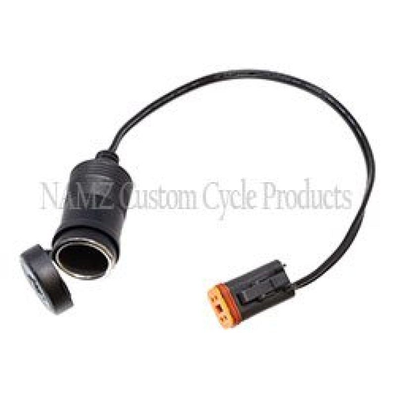 NAMZ 94-13 FLHR/FLT/FLTR/FLHT/FLHX & Trike Models Plug-N-Play Power Port w/Dust Cover (HD 91843-97) NOB-PP01 NOB-PP01 Photo - Primary