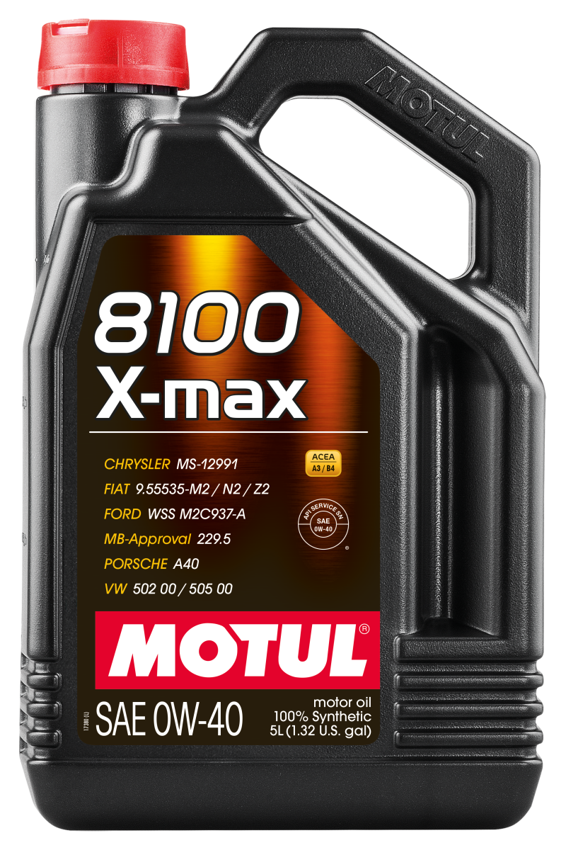 Motul Factory Approved 100% Synthetic Engine Oils, 8100 X-max 104533 User 1
