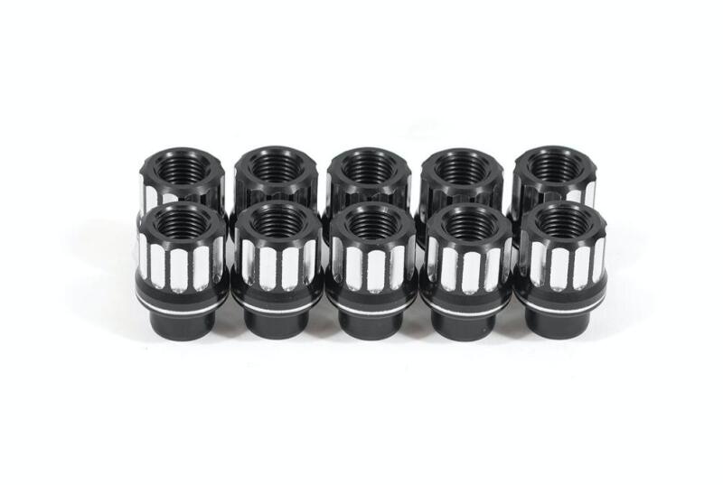 BMR Suspension BMR Lug Nut Kit 14mm x 1.50 RH Conical 12-pt Aluminum (Set of 10) - Black Anodized LNK025 LNK025 User 1