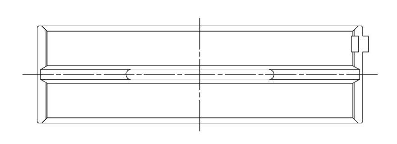 ACL **Coated** Ford Prod. V8 370-429-460 Race Series Engine Crankshaft Main Bearing Set 5M1039HC-010 5M1039HC-010 Technical Drawing