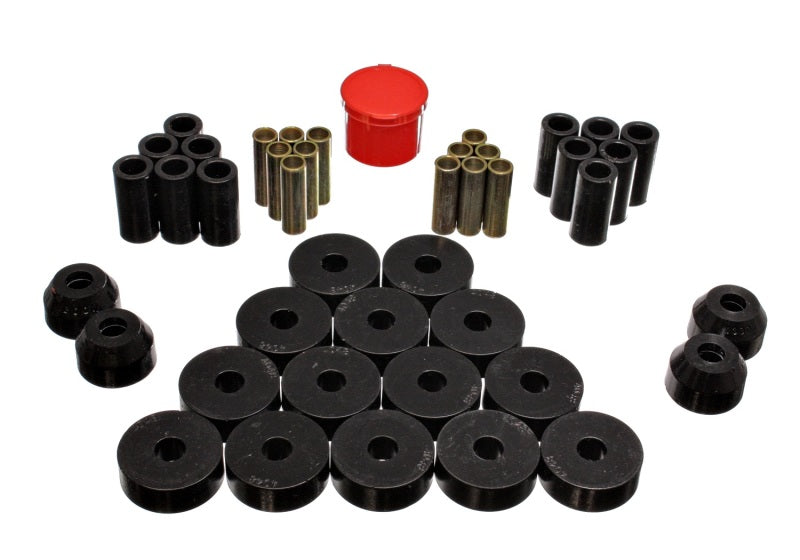 Energy Suspension Independent Rear Suspension Bushing Set Black Jeep CJ5 All 1966-1975 2.18104G Photo - Primary