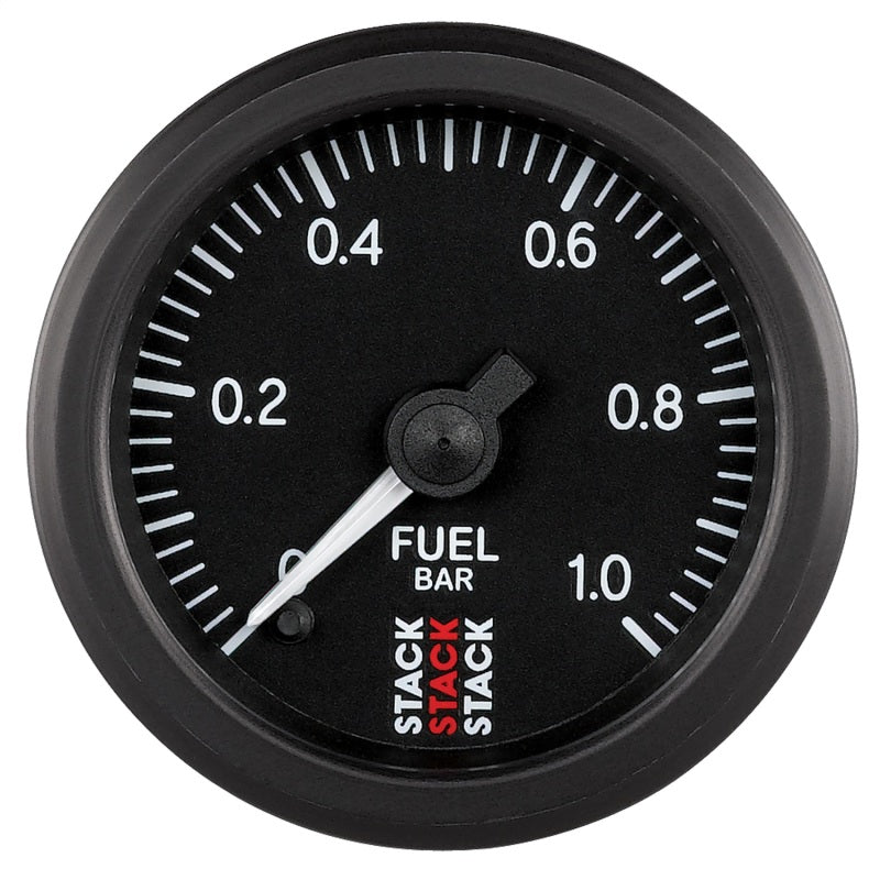 Autometer Stack 52mm 0-1 Bar M10 Male Pro Stepper Motor Fuel Pressure Gauge - Black ST3303 ST3303 Photo - Primary