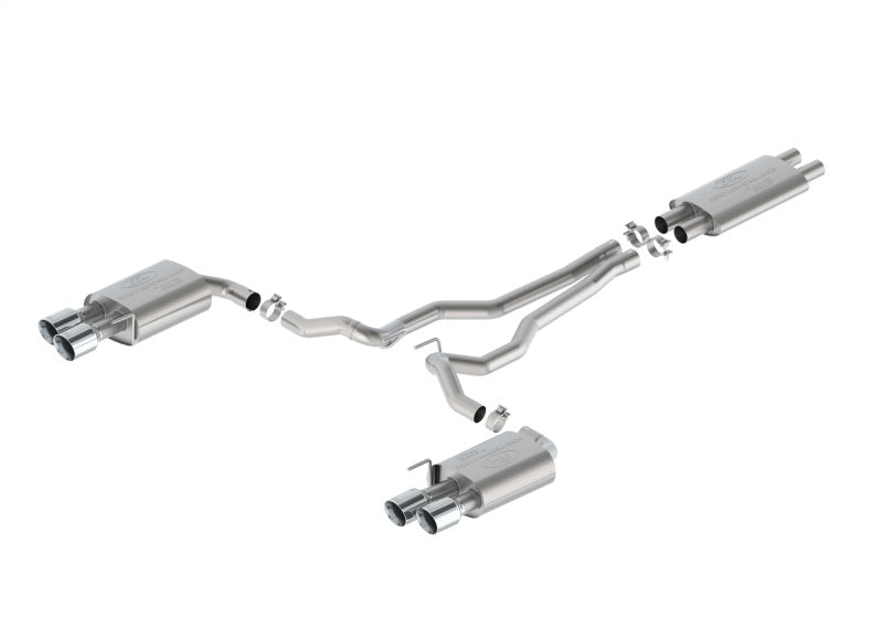 Ford Racing 2024 Mustang 5.0L Touring Non-Active Cat-Back Exhaust w/GT Valance - Chrome Tip M-5200-M5TCV M-5200-M5TCV Photo - Primary