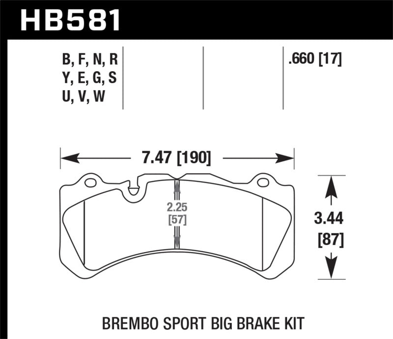 Hawk Blue 9012 Brake Pads Front Nissan GT-R Base 2009-2009 HB581E.660 Photo - Primary
