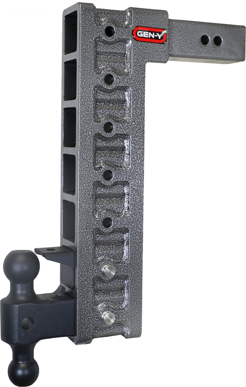 GEN-Y Hitch Gen-Y Mega Duty 2.5in Shank 18in Drop 21K Hitch w/GH-061 Dual-Ball/Pintle Lock/Stabilizer Kit GH-627 GH-627 Photo - Primary