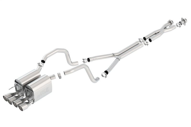 Borla 05-08 Chevrolet Corvette Coupe/Conv 6.0L/6.2L 8cyl 4spd/6spd RWD inS-Type IIin Catback Exhaust 140452 140452 Photo - Primary