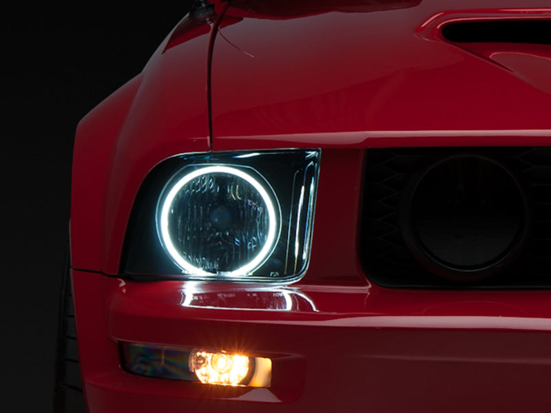 Raxiom 05-09 Ford Mustang GT V6 Axial Series CCFL Halo Projector Headlight- Blk Housing (Smkd Lens) 49121 49121 Photo - Primary