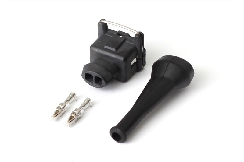 Haltech Plug and Pins Only - Bosch EV1 (Square) 2 Pin Junior Timer Female HT-030300 Photo - Primary