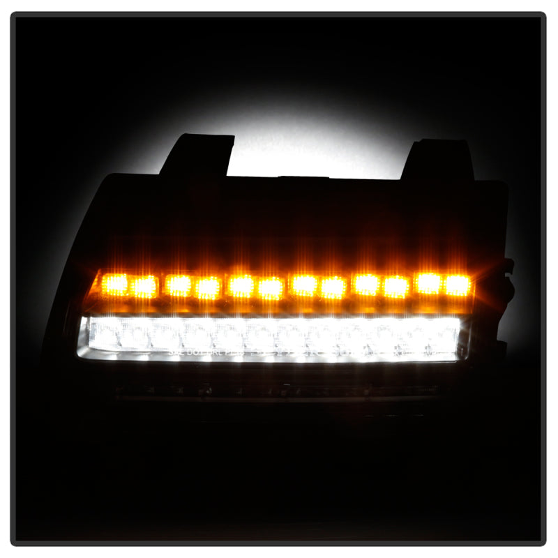 Spyder Jeep Wrangler 2018-2019 ( LED Model Only) LED Front Bumper Lights - Sequential Signal - Black 5086808 5086808 User 5