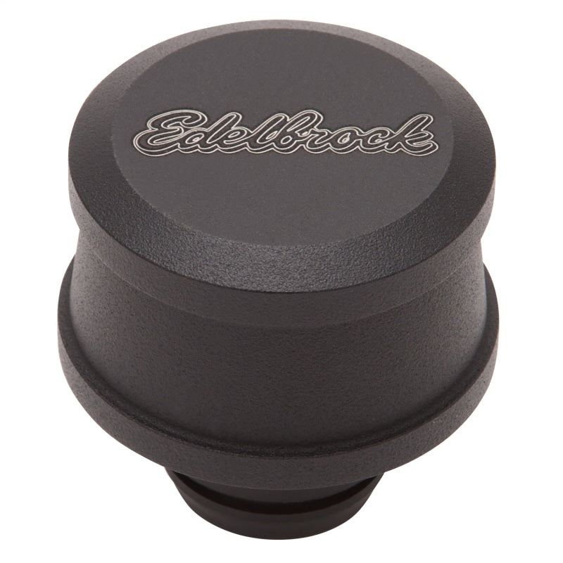 Edelbrock Billet Aluminum Breather with black powder coat finish 42133 Photo - Primary
