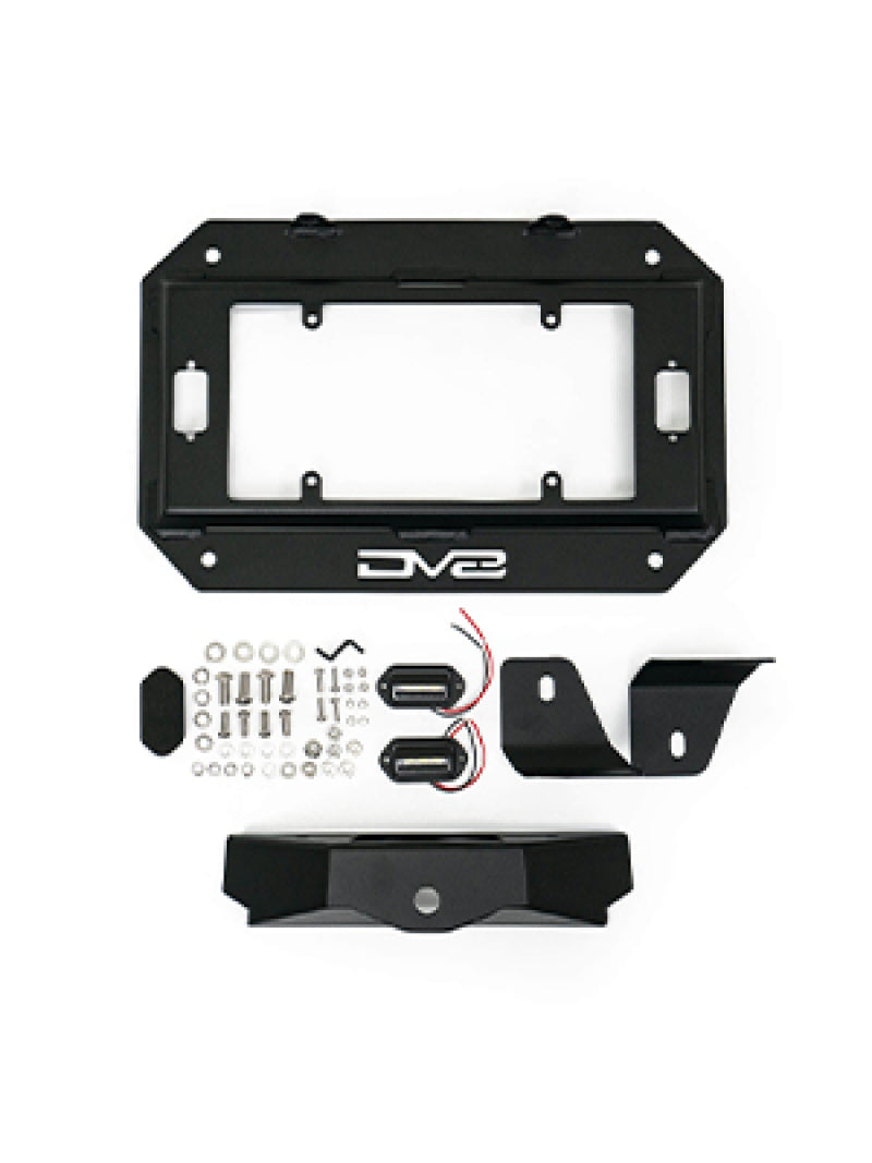 DV8 Offroad 18-22 Jeep Wrangler JL Spare Tire Delete Kit w/Light Mounts TSJL-03 TSJL-03 Photo - Unmounted