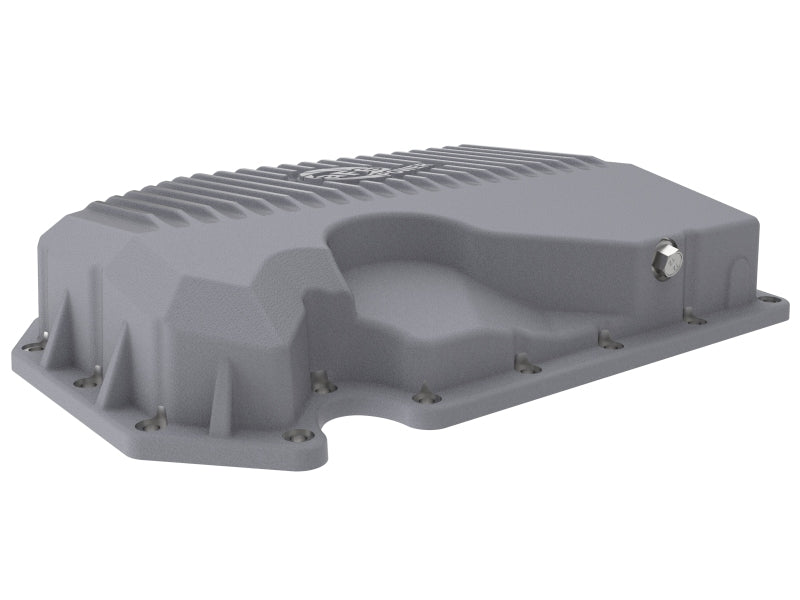 aFe 05-19 VW 1.8L/2.0L w/o Oil Sensor Engine Oil Pan Raw POWER Street Series w/ Machined Fins 46-71240A 46-71240A Photo - Unmounted