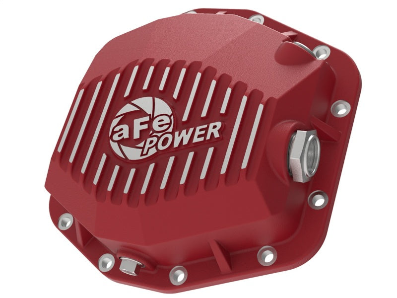 aFe Pro Series Rear Differential Cover Red (Dana M220) Jeep Wrangler (JL) 46-71000R Photo - Primary