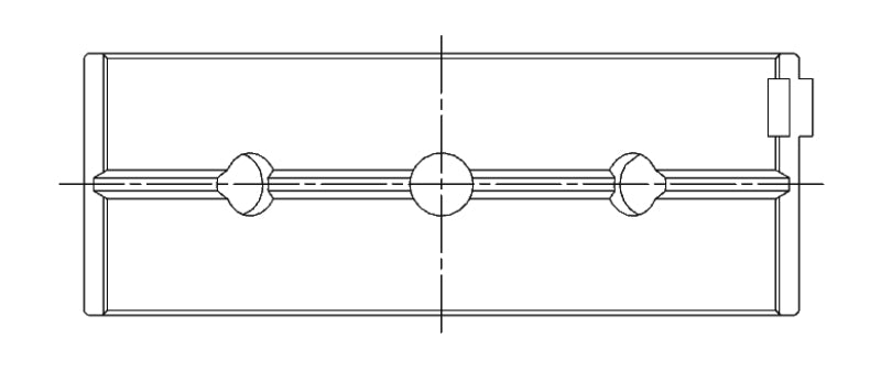 ACL Lancia Delta HF Intergrale 1995cc Inline 4 Turbo Engine Crankshaft Main Bearing Set 5M2908H-.25 5M2908H-.25 Technical Drawing